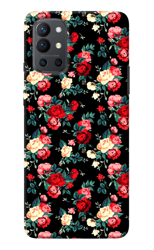 Rose Pattern Oneplus 9R Back Cover