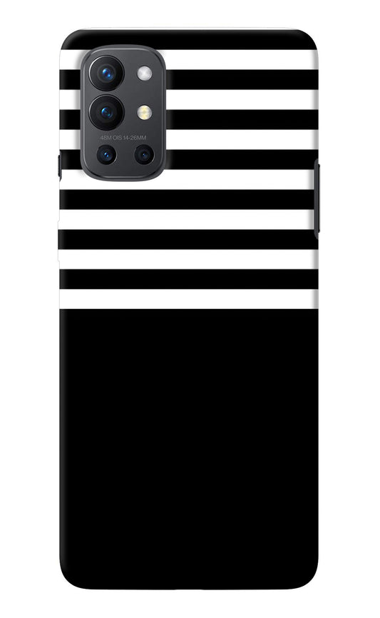 Black and White Print Oneplus 9R Back Cover