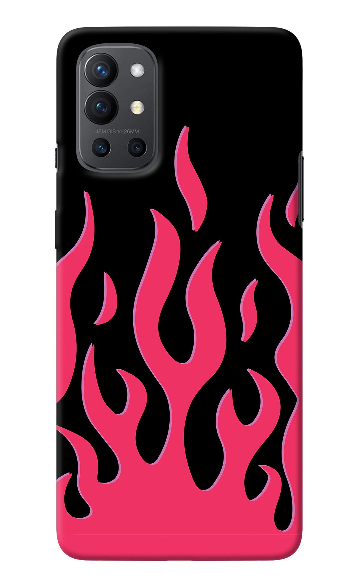 Fire Flames Oneplus 9R Back Cover