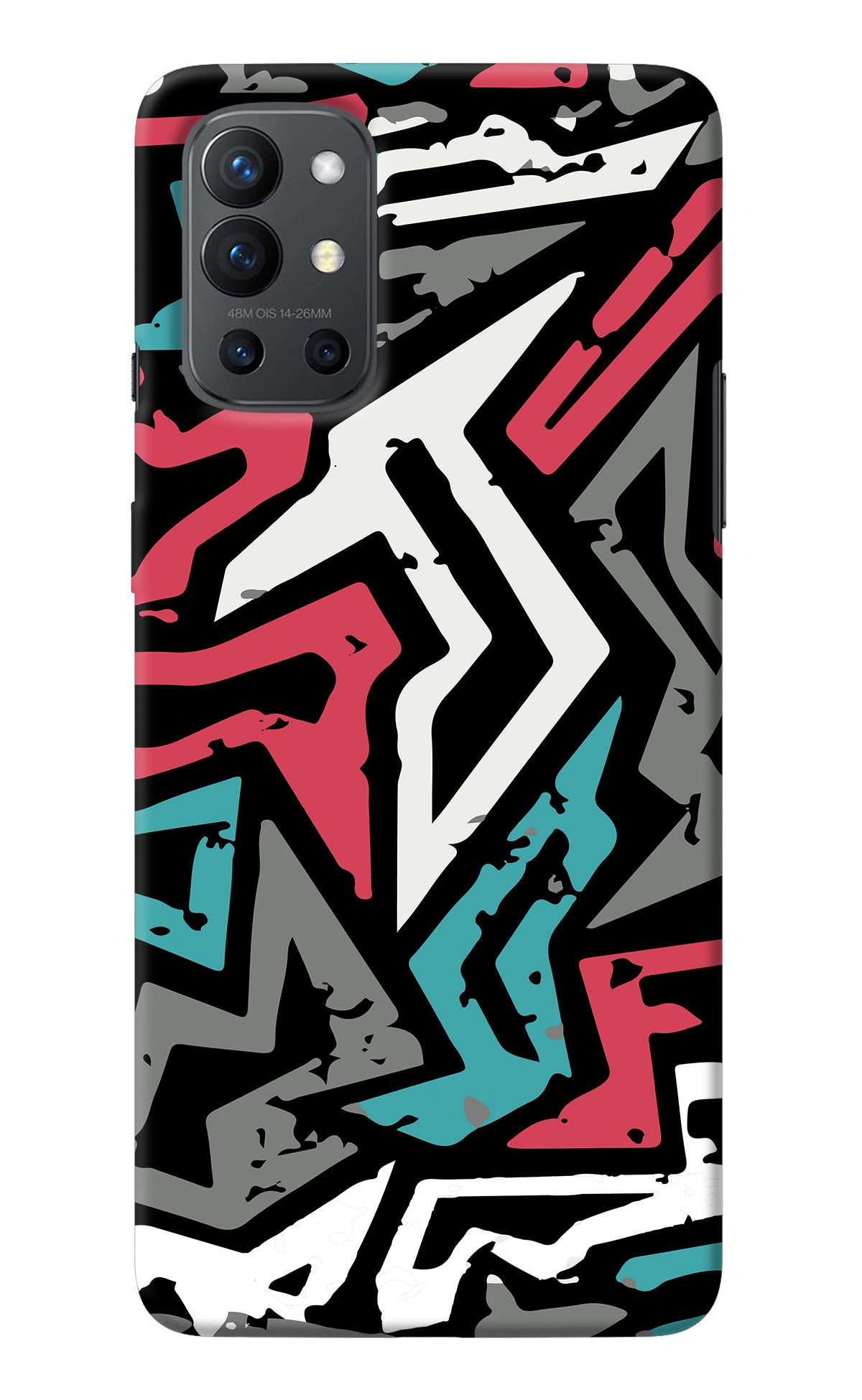 Geometric Graffiti Oneplus 9R Back Cover