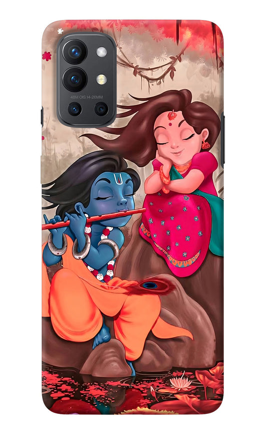 Radhe Krishna Oneplus 9R Back Cover