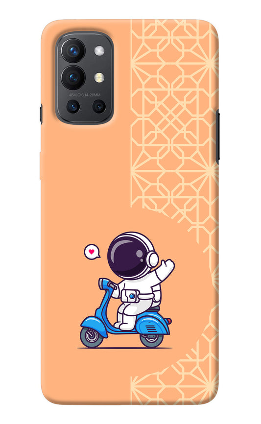 Cute Astronaut Riding Oneplus 9R Back Cover