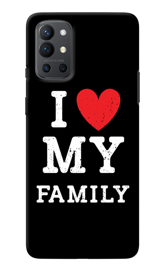 I Love My Family Oneplus 9R Back Cover