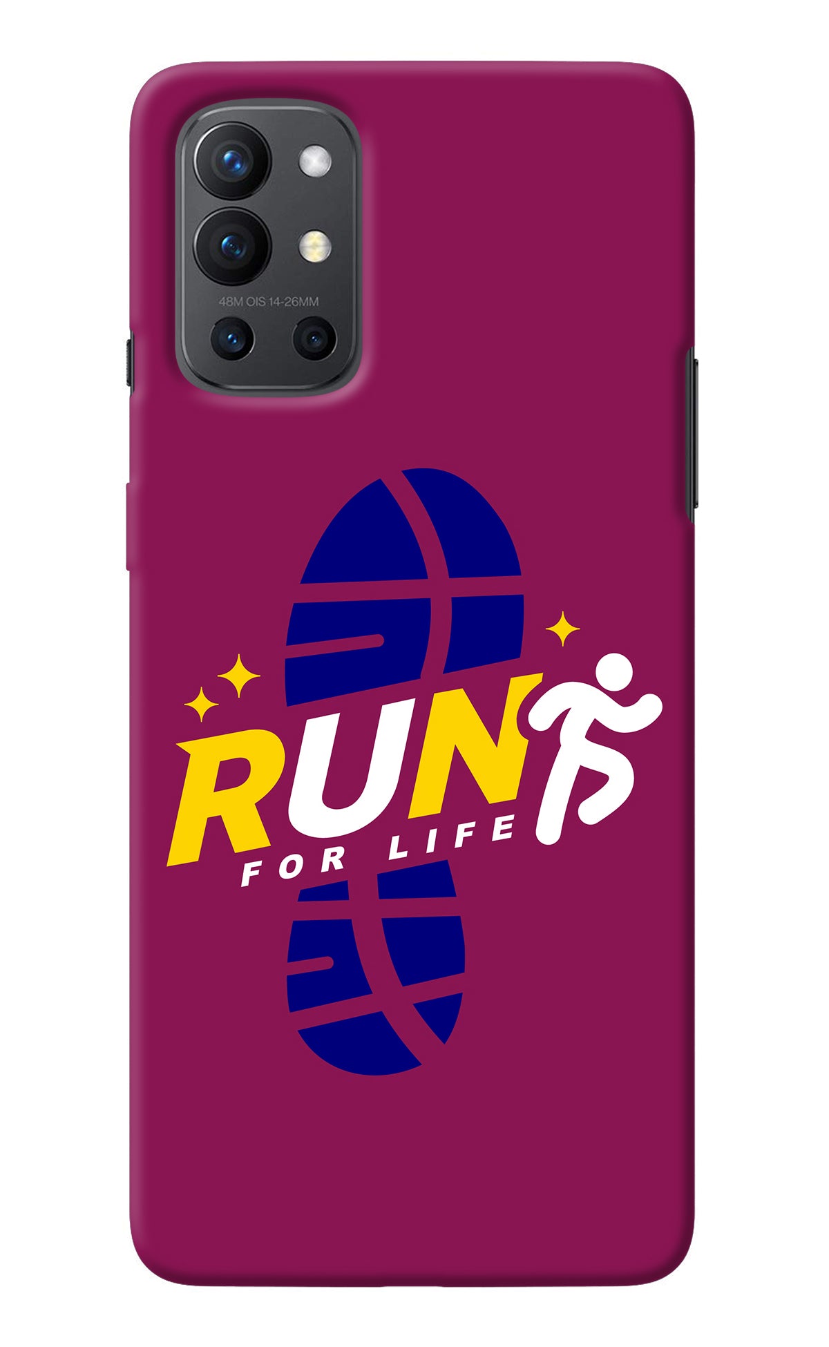 Run for Life Oneplus 9R Back Cover