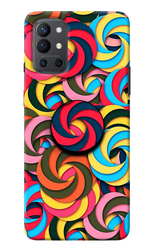 Spiral Pattern Oneplus 9R Pop Case