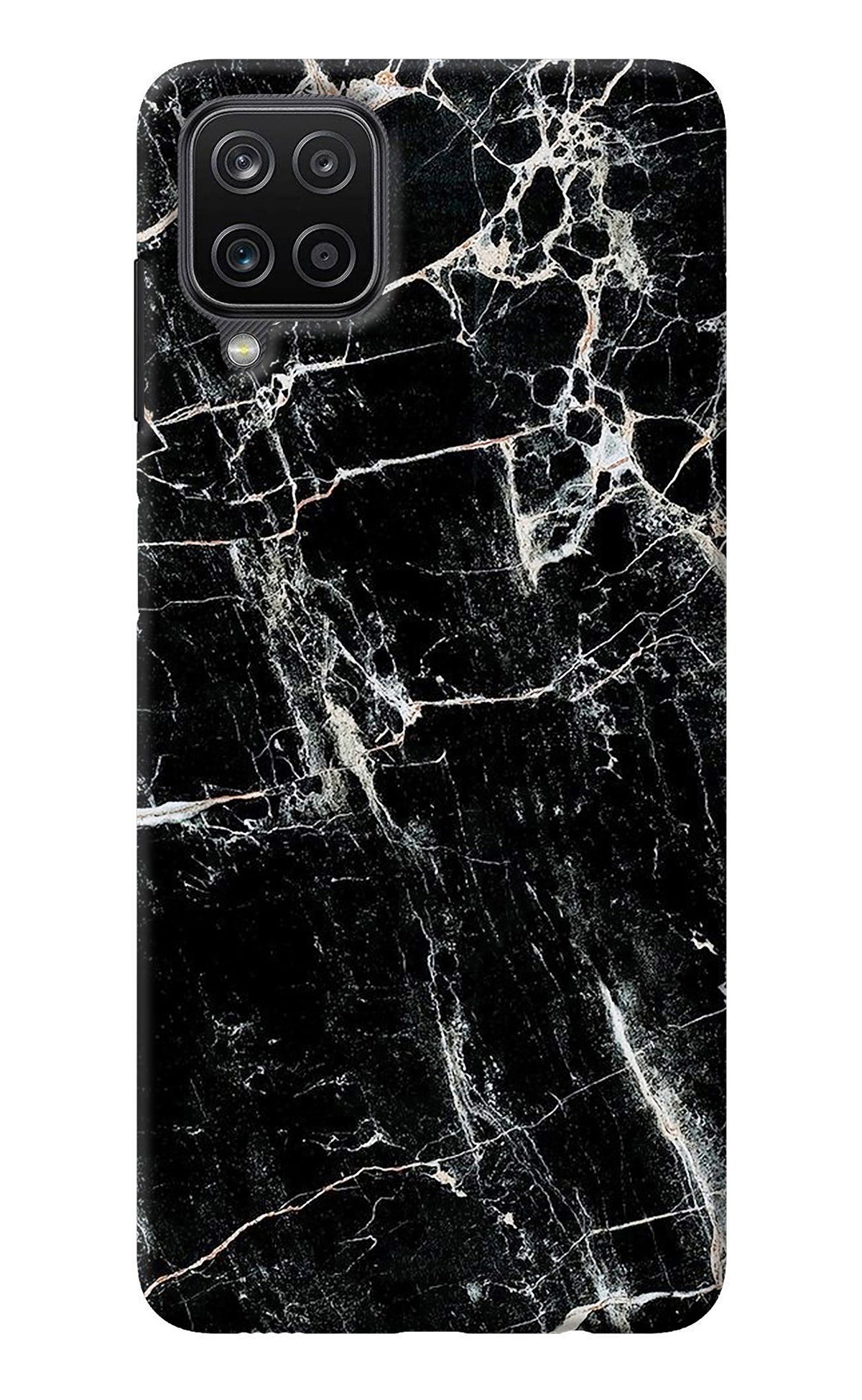 Black Marble Texture Samsung M12/F12 Back Cover