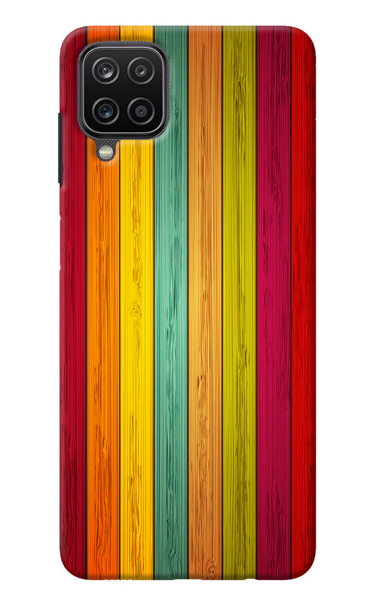 Multicolor Wooden Samsung M12/F12 Back Cover