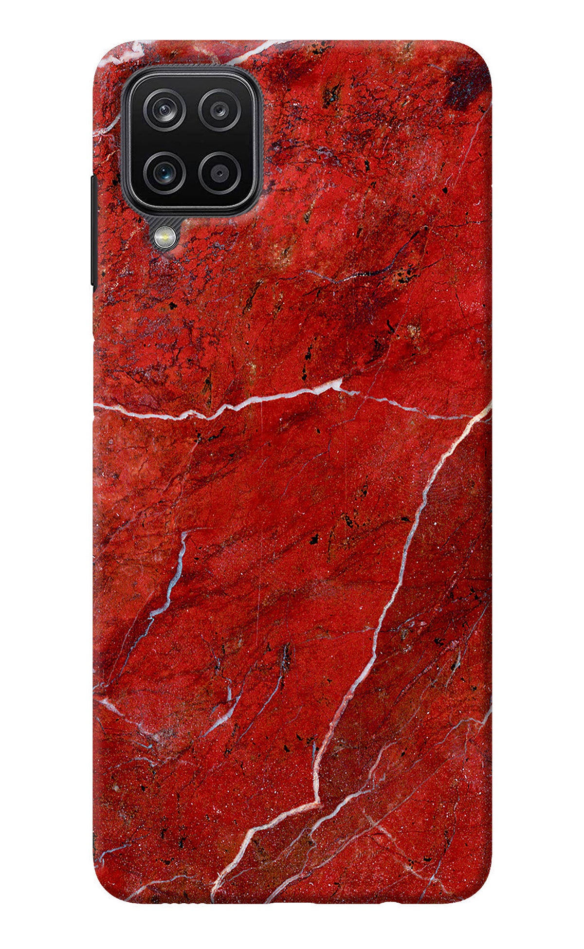Red Marble Design Samsung M12/F12 Back Cover