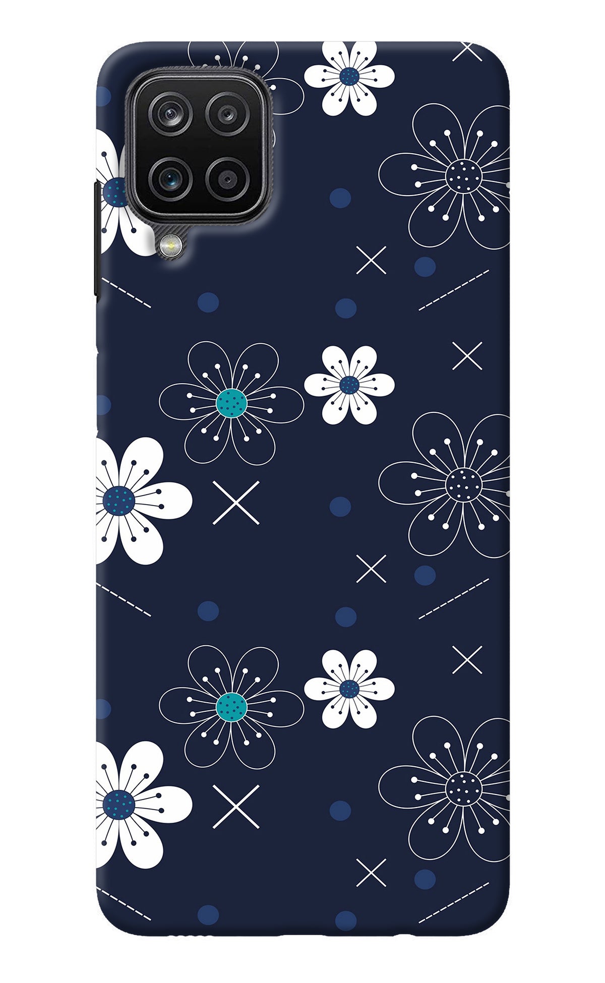 Flowers Samsung M12/F12 Back Cover