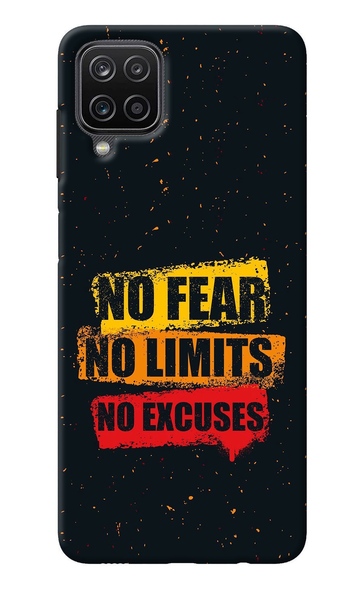 No Fear No Limits No Excuse Samsung M12/F12 Back Cover