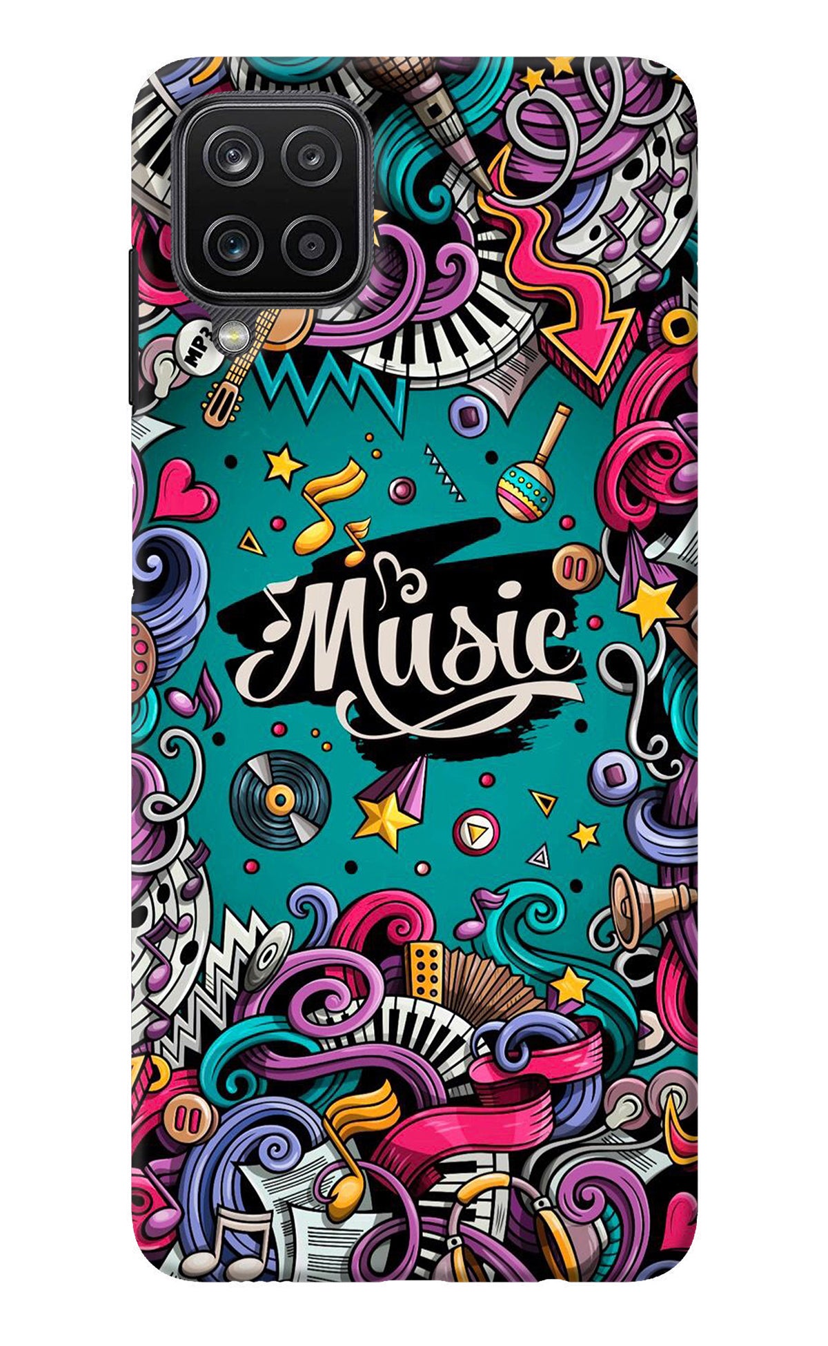 Music Graffiti Samsung M12/F12 Back Cover