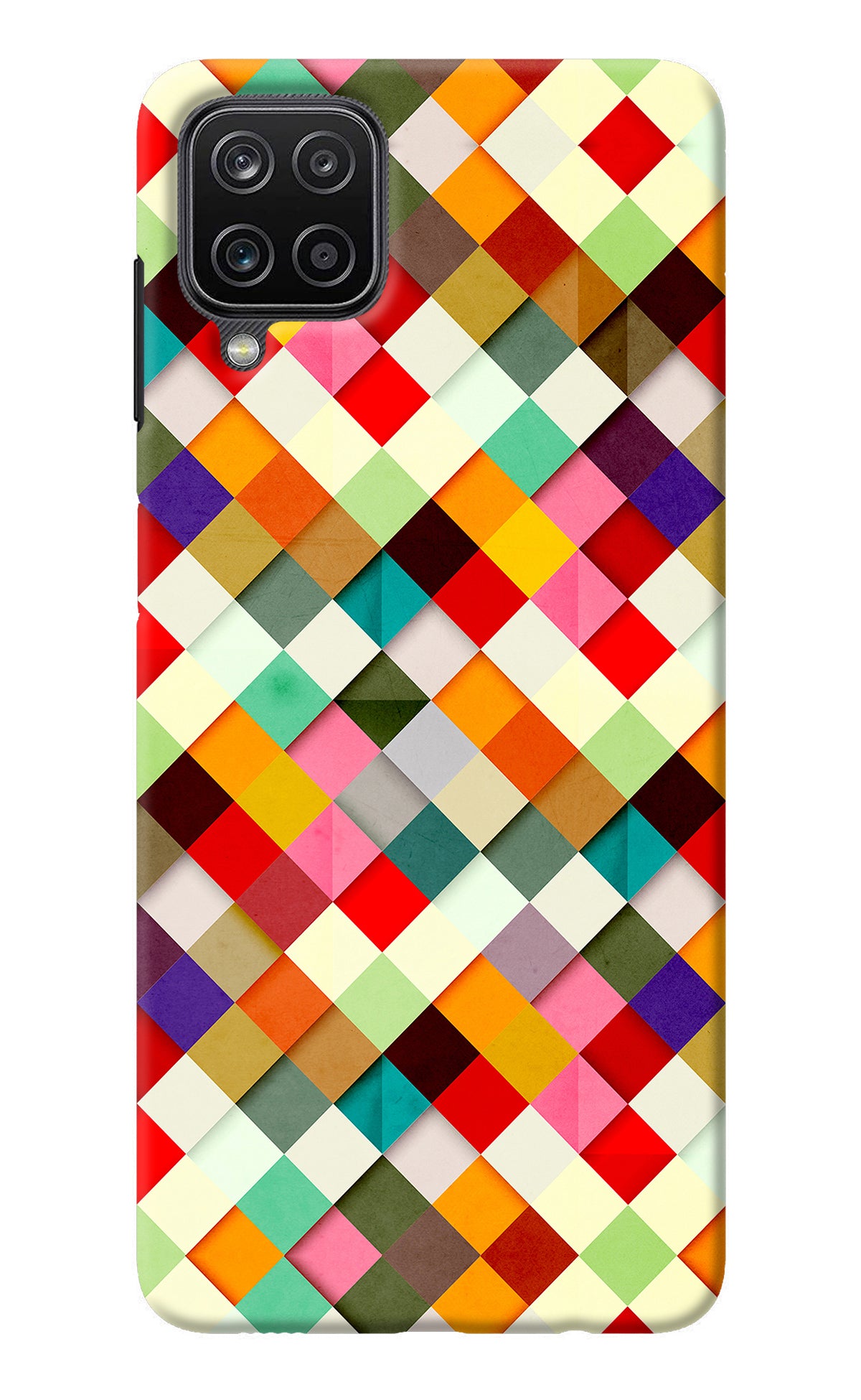 Geometric Abstract Colorful Samsung M12/F12 Back Cover