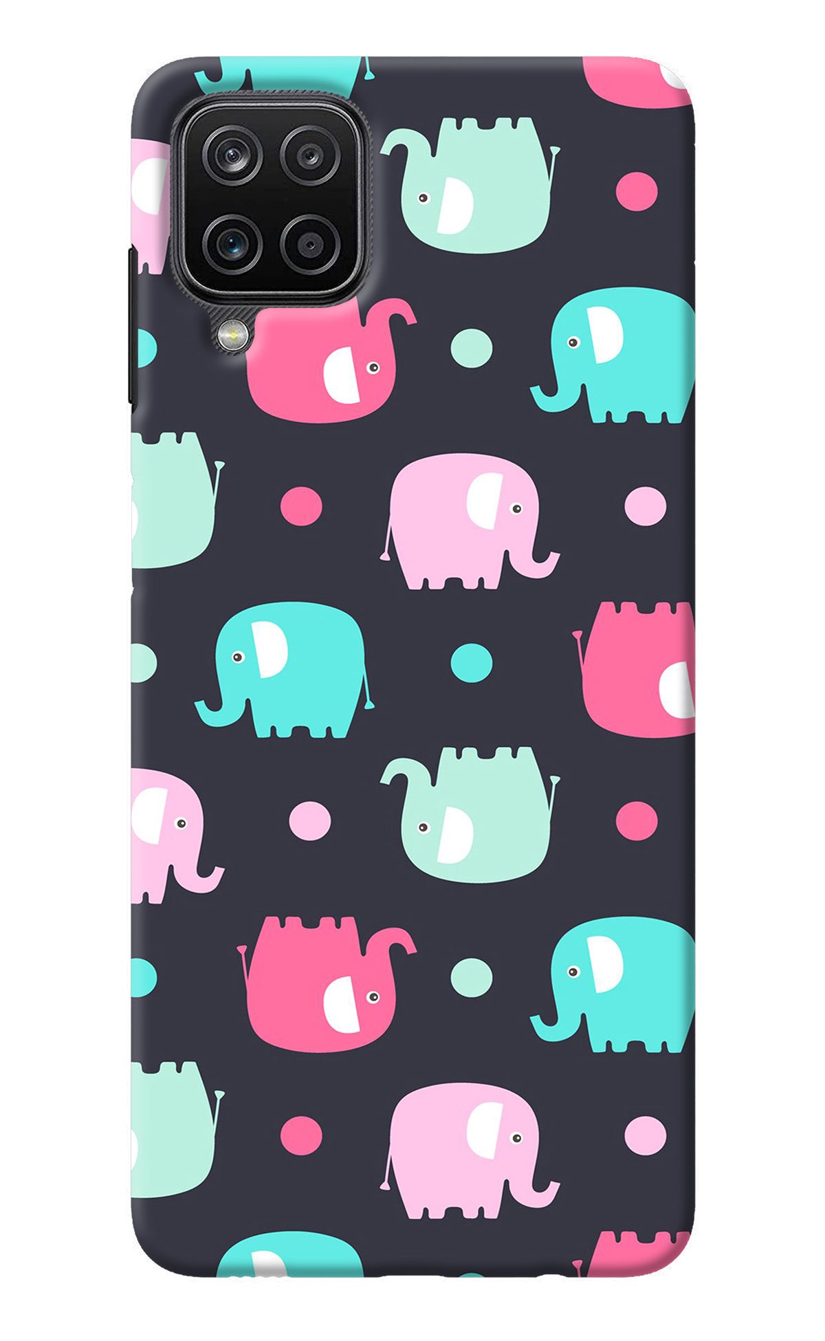 Elephants Samsung M12/F12 Back Cover