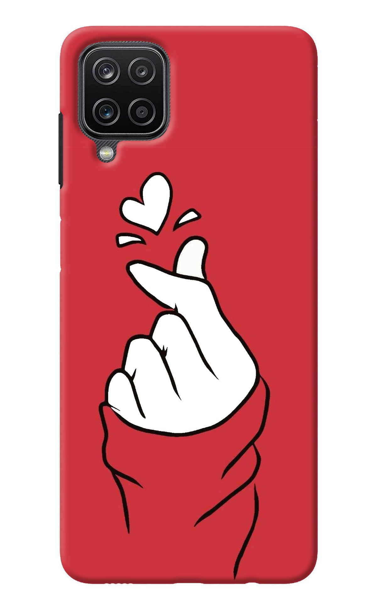 Korean Love Sign Samsung M12/F12 Back Cover