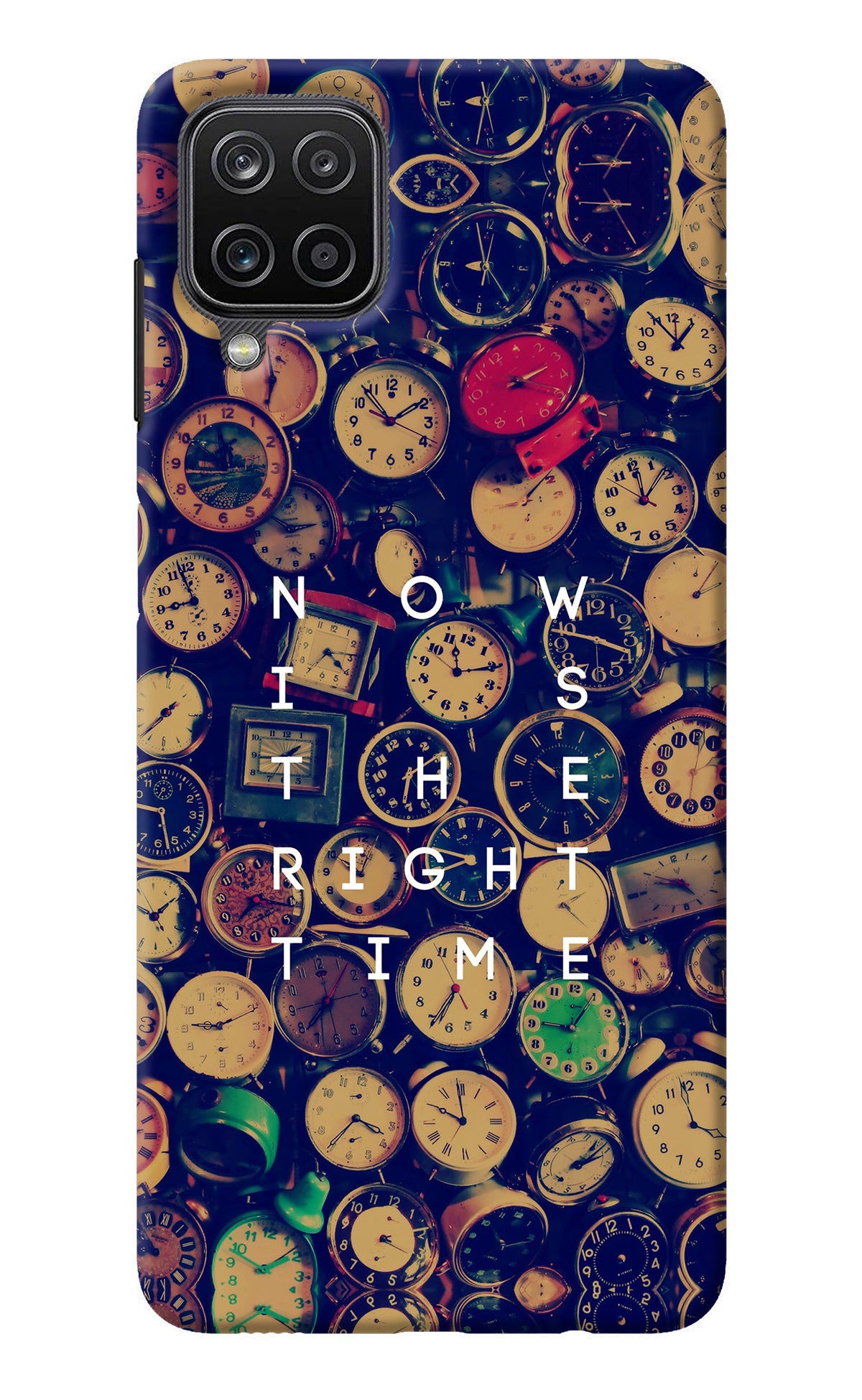 Now is the Right Time Quote Samsung M12/F12 Back Cover