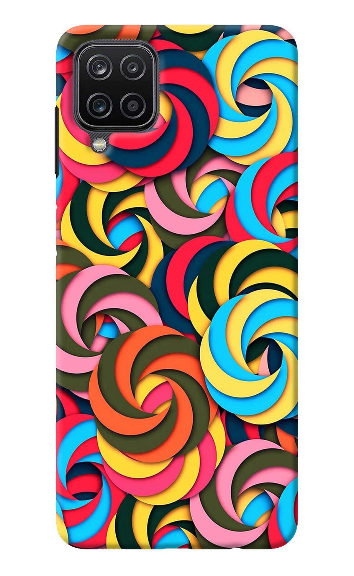 Spiral Pattern Samsung M12/F12 Back Cover