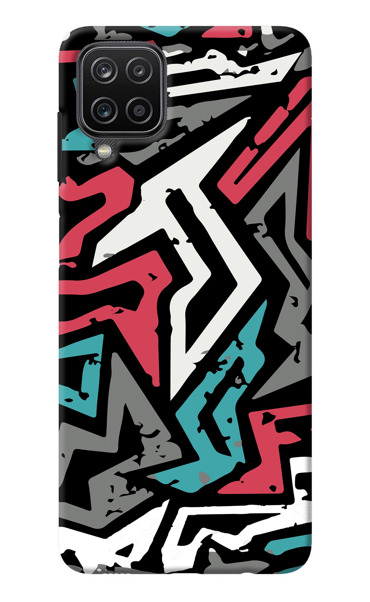 Geometric Graffiti Samsung M12/F12 Back Cover