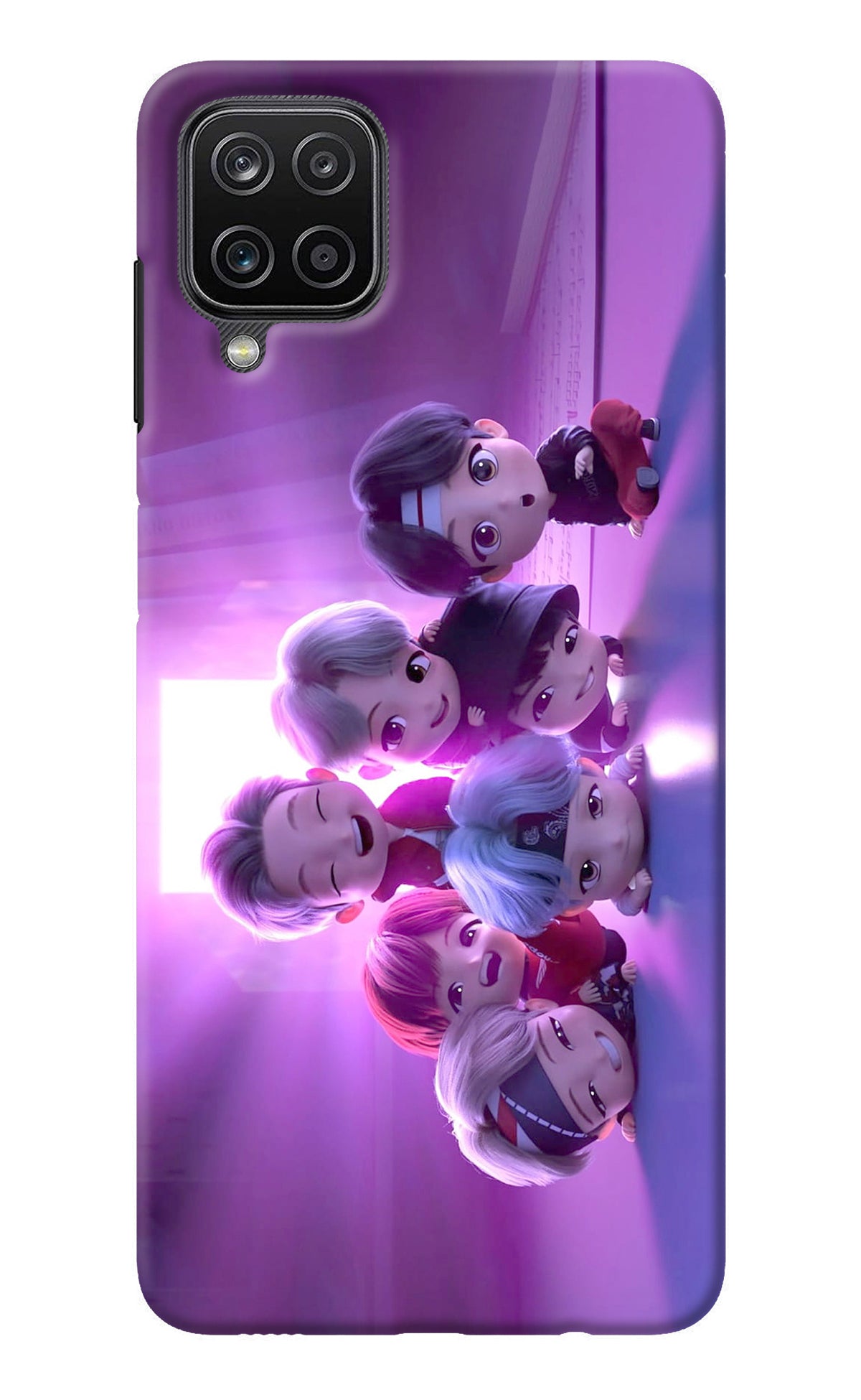 BTS Chibi Samsung M12/F12 Back Cover