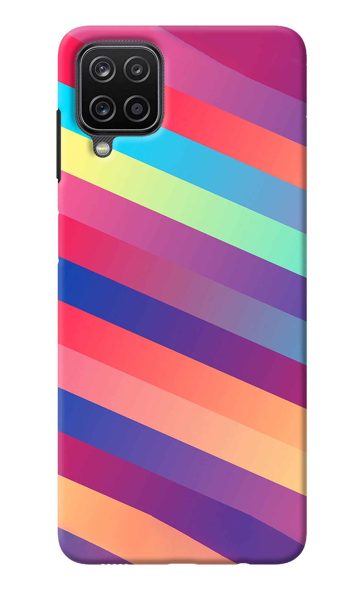 Stripes color Samsung M12/F12 Back Cover