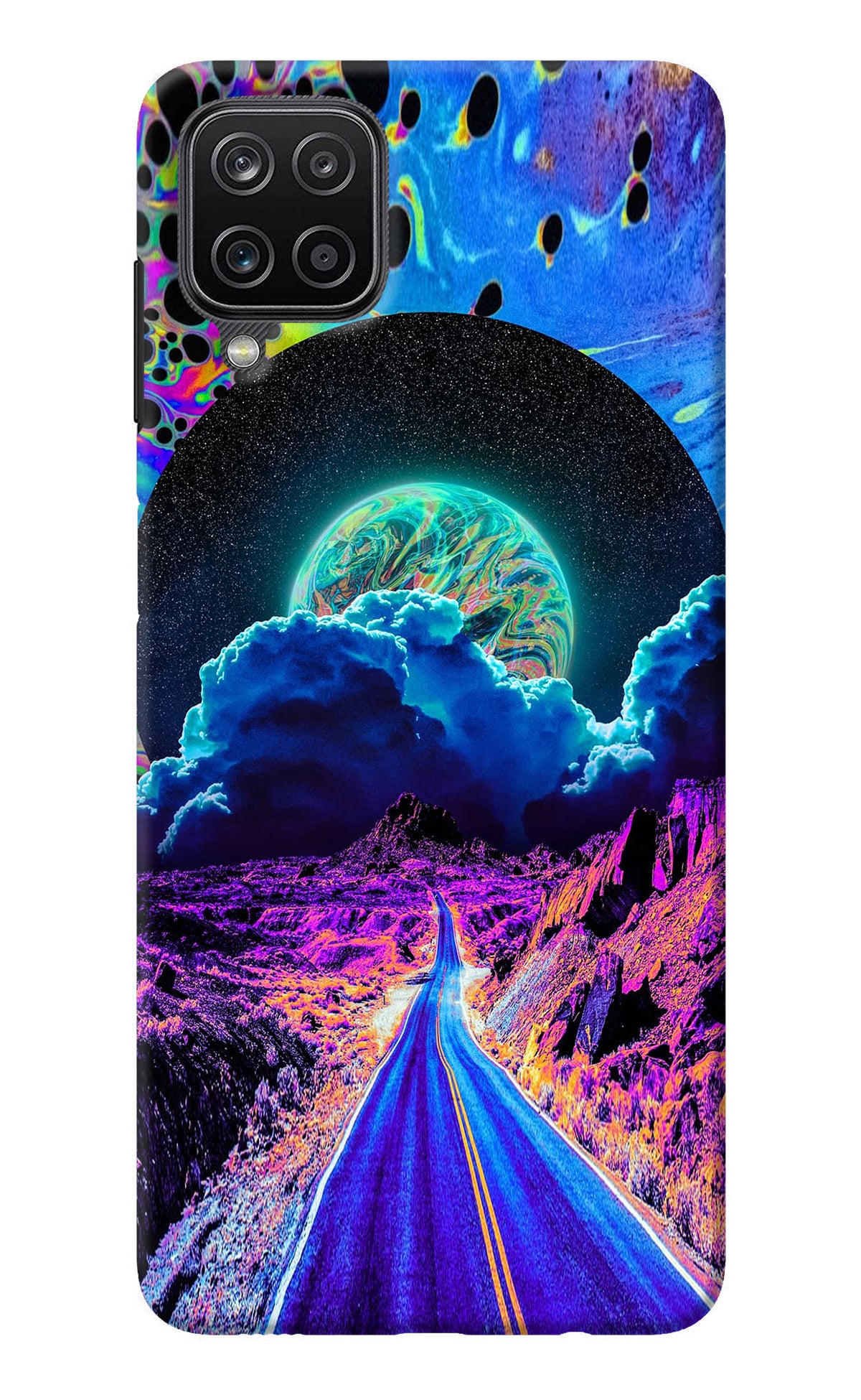 Psychedelic Painting Samsung M12/F12 Back Cover