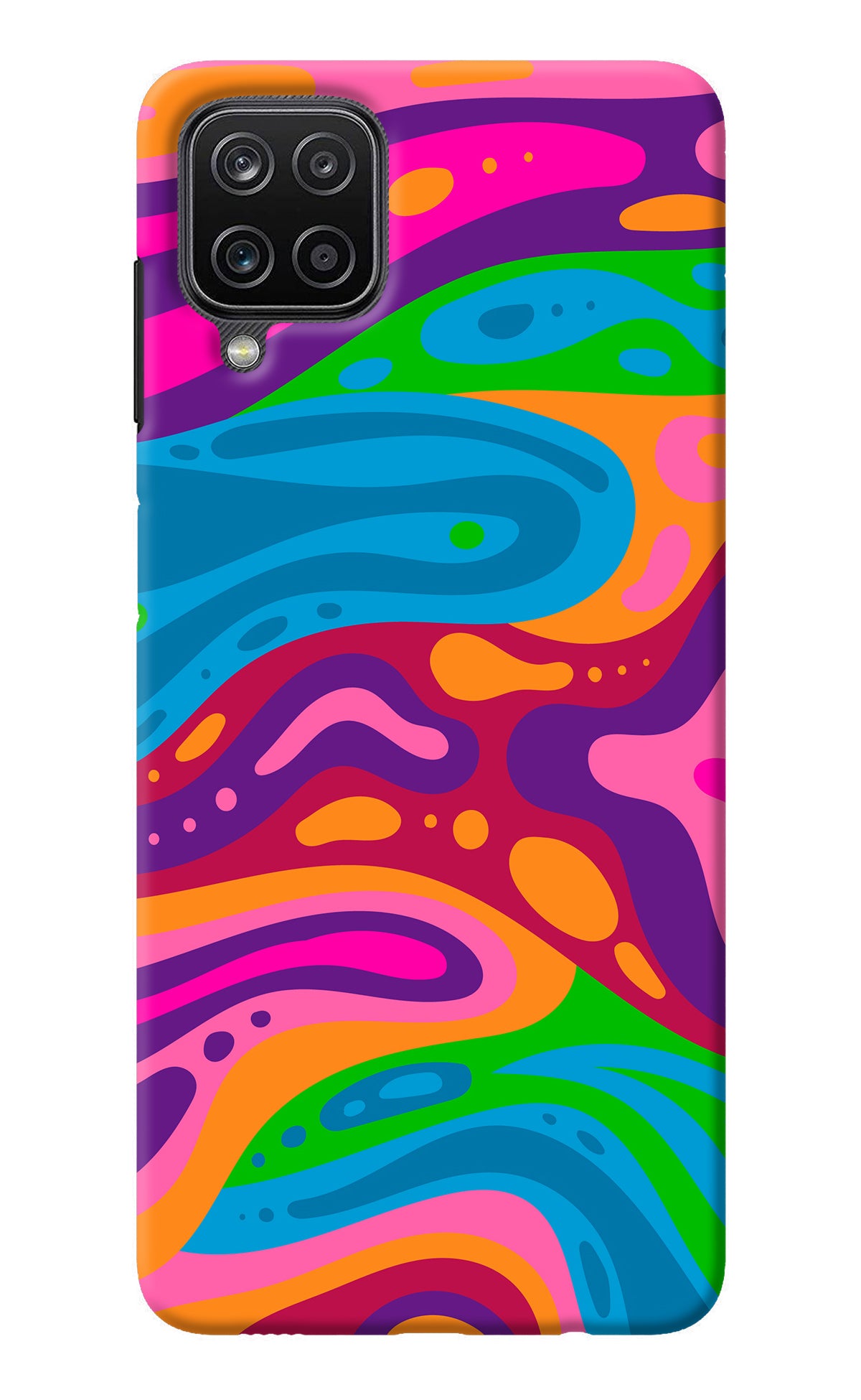 Trippy Pattern Samsung M12/F12 Back Cover