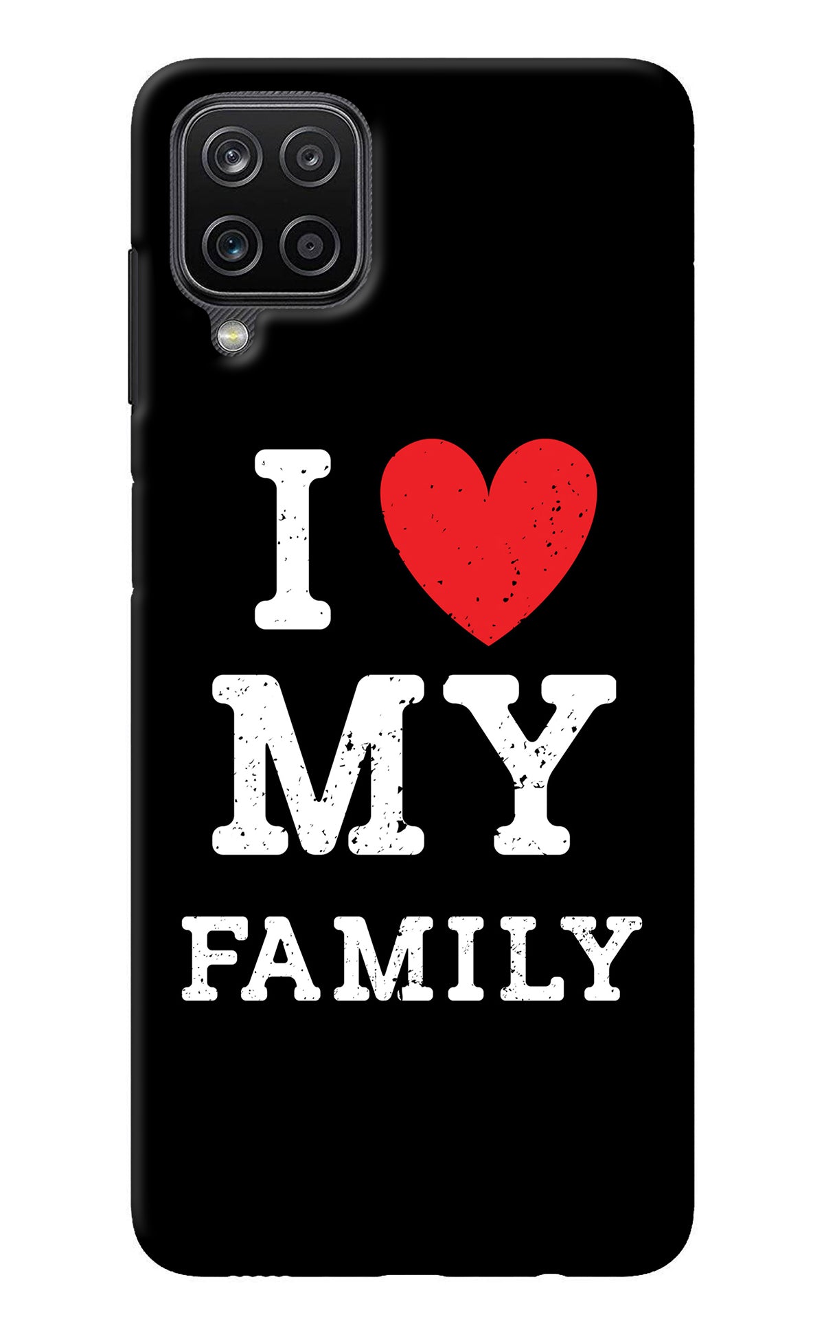 I Love My Family Samsung M12/F12 Back Cover