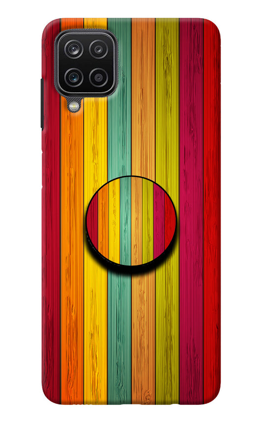 Multicolor Wooden Samsung M12/F12 Pop Case
