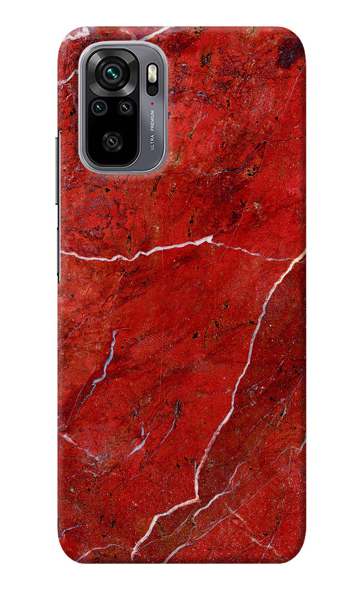 Red Marble Design Redmi Note 10/10S Back Cover