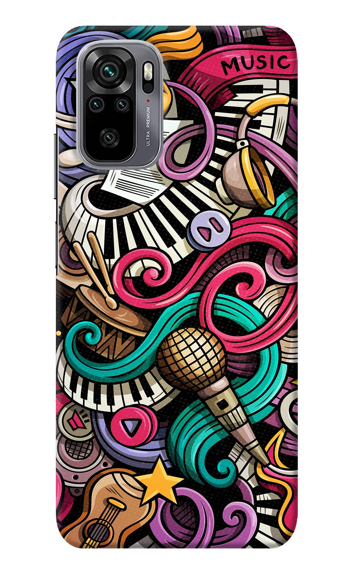 Music Abstract Redmi Note 10/10S Back Cover