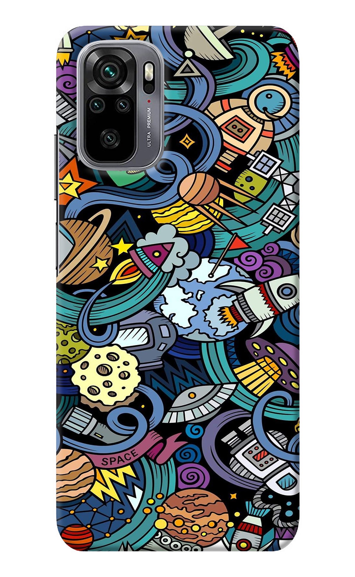 Space Abstract Redmi Note 10/10S Back Cover