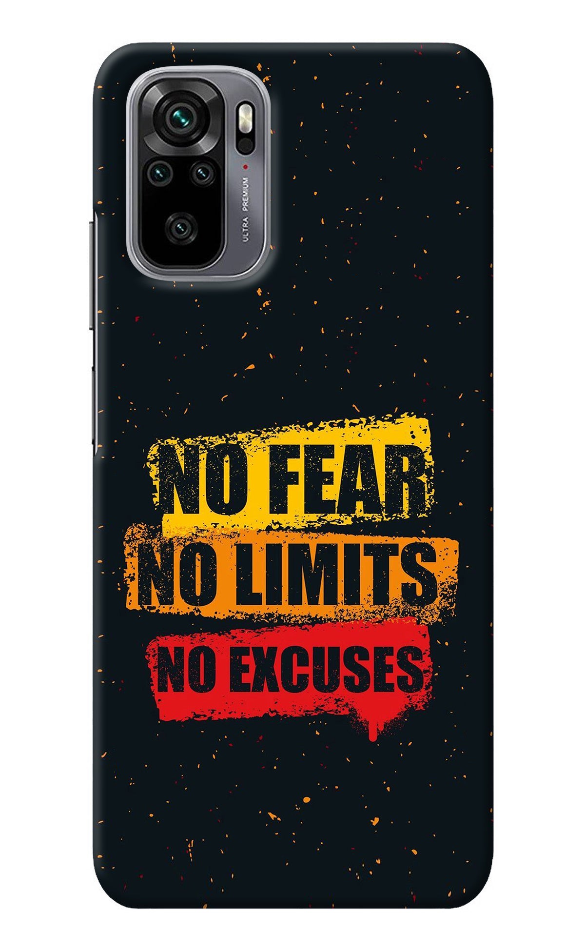 No Fear No Limits No Excuse Redmi Note 10/10S Back Cover