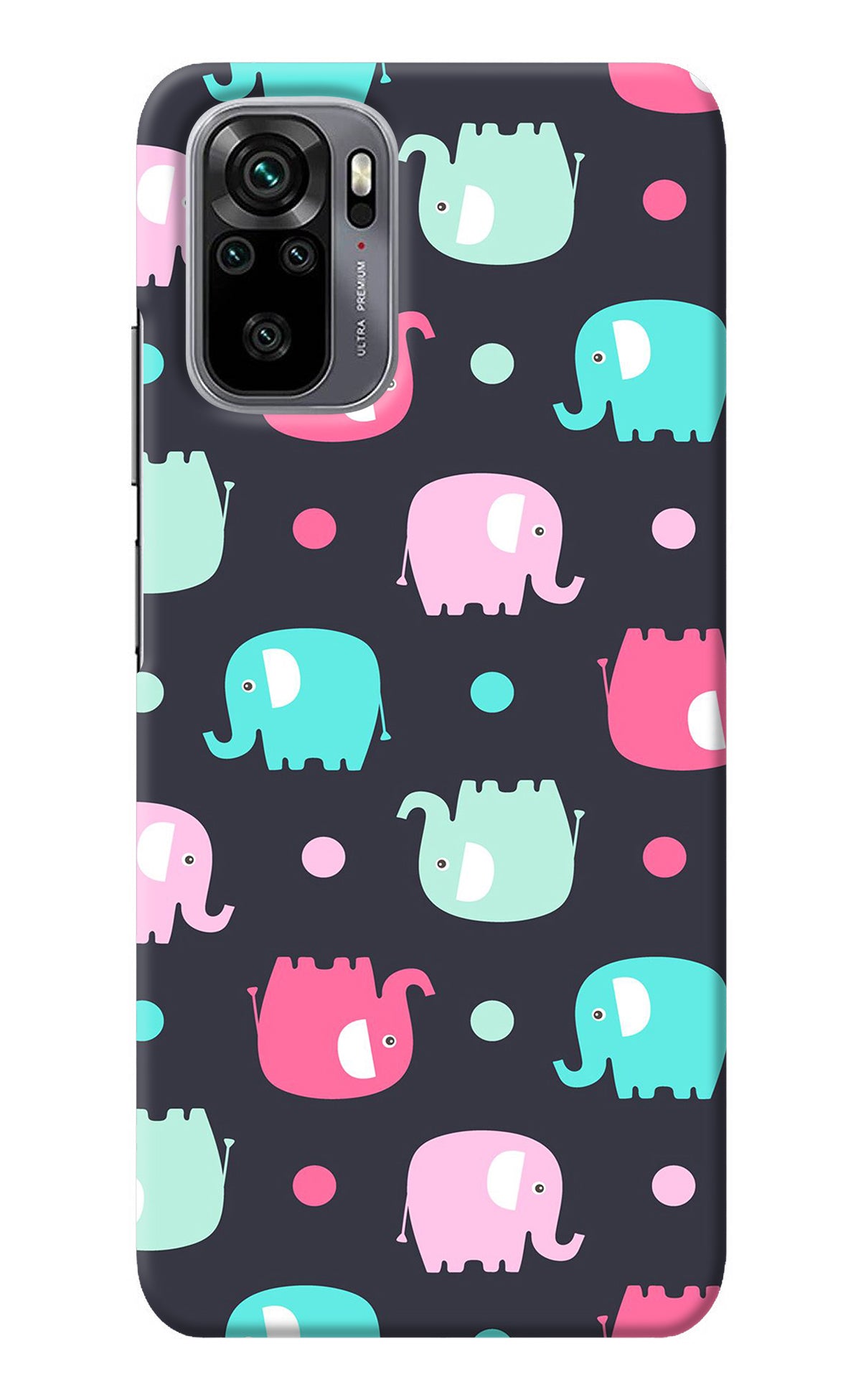 Elephants Redmi Note 10/10S Back Cover