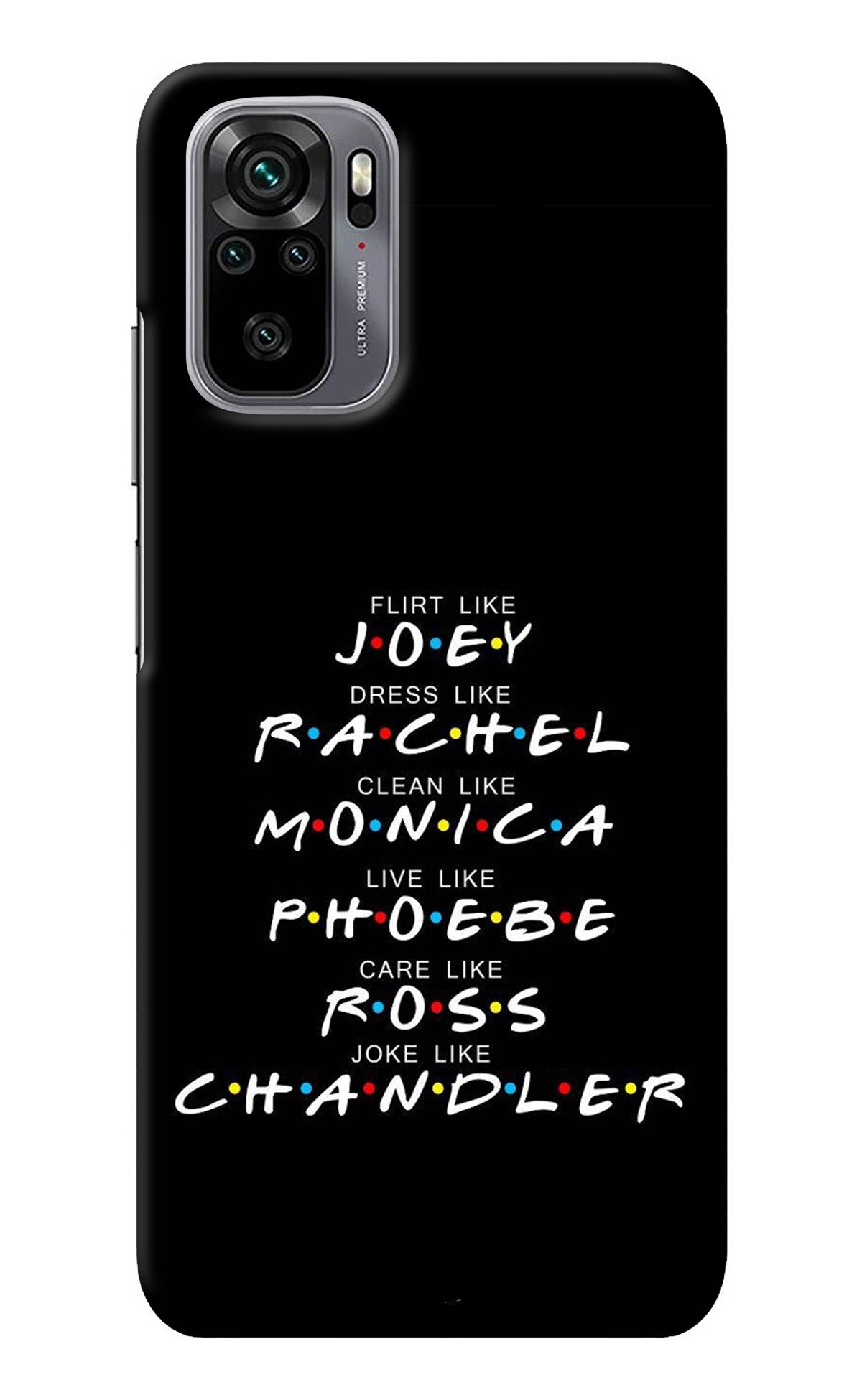 FRIENDS Character Redmi Note 10/10S Back Cover