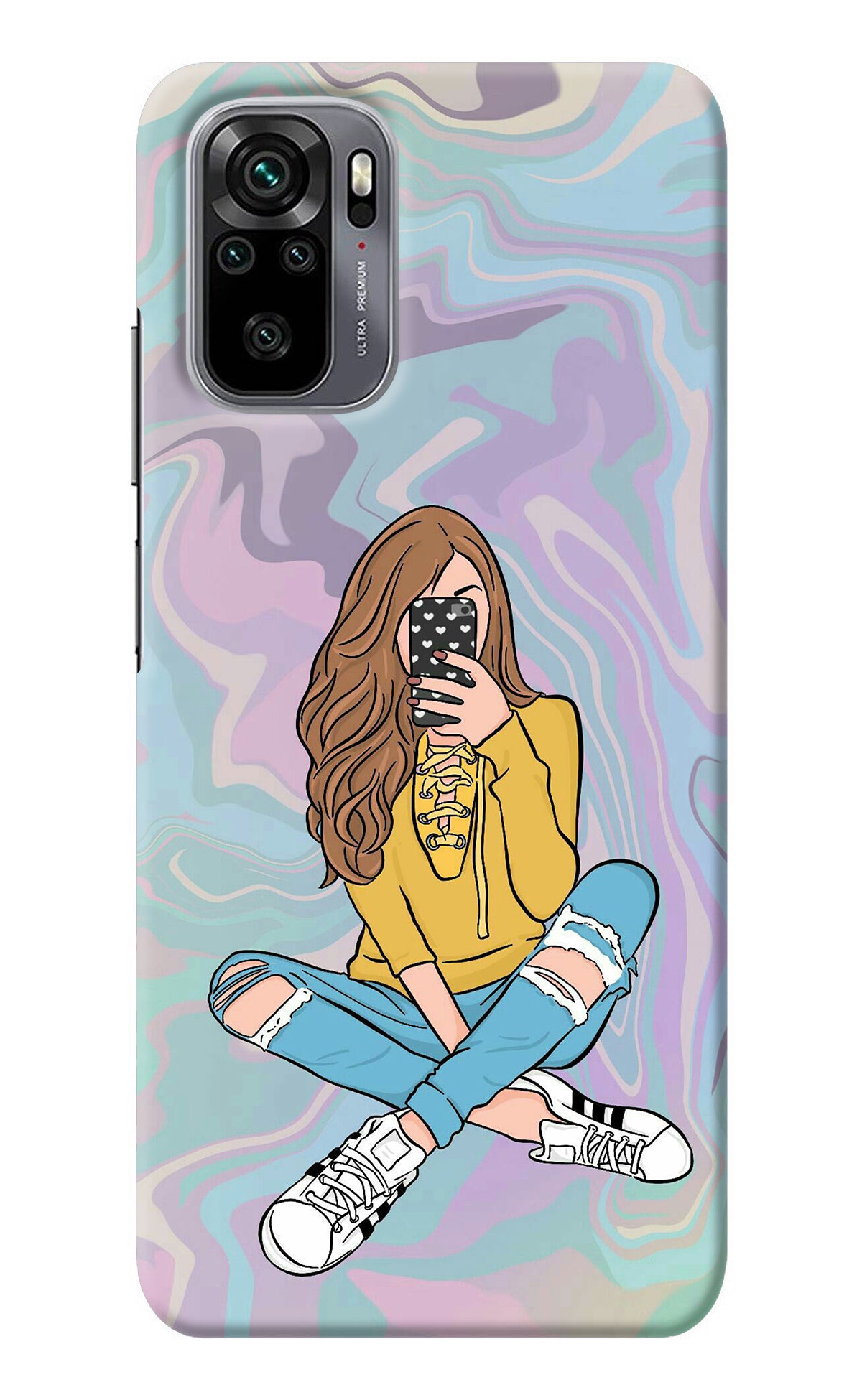 Selfie Girl Redmi Note 10/10S Back Cover