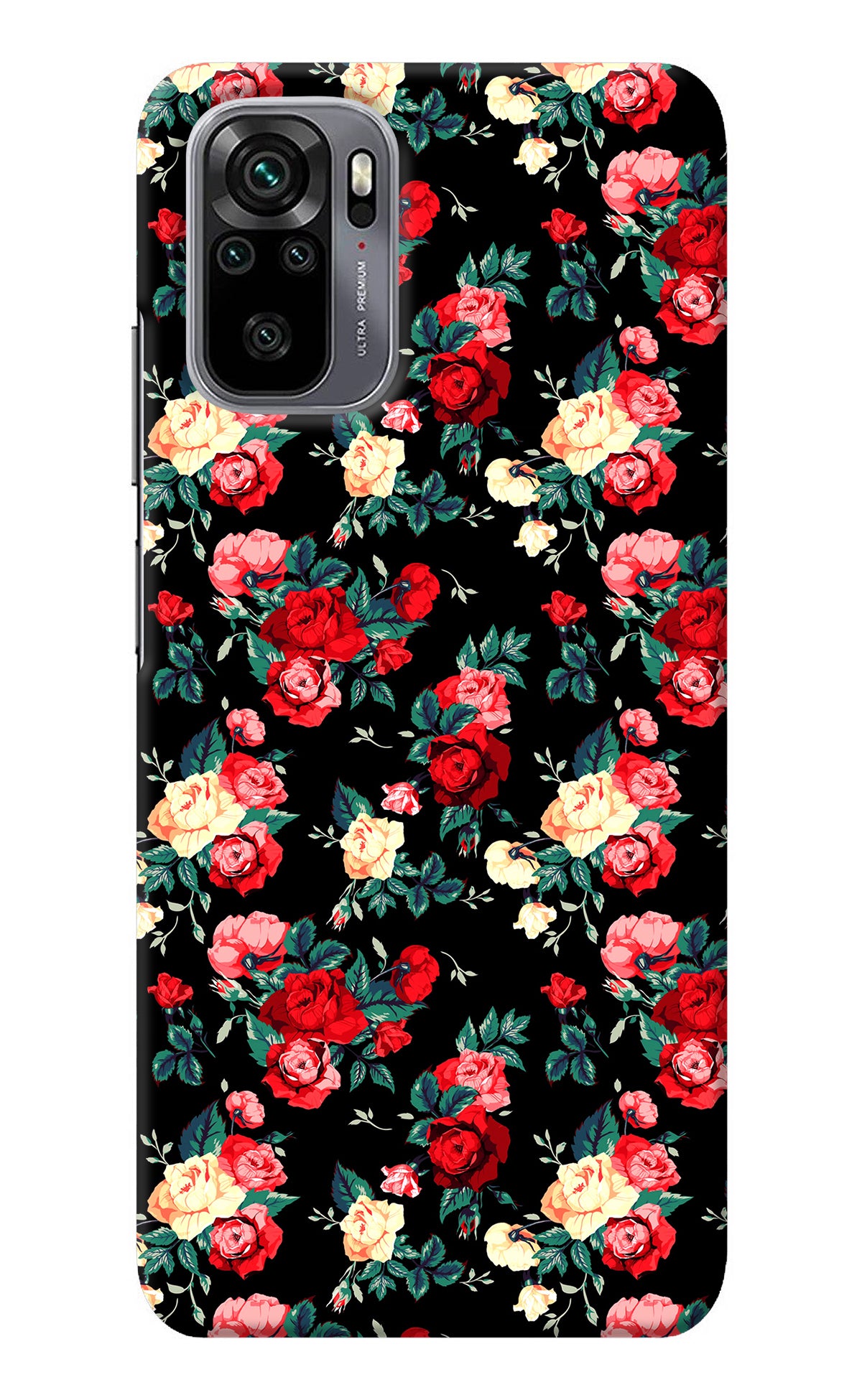 Rose Pattern Redmi Note 10/10S Back Cover
