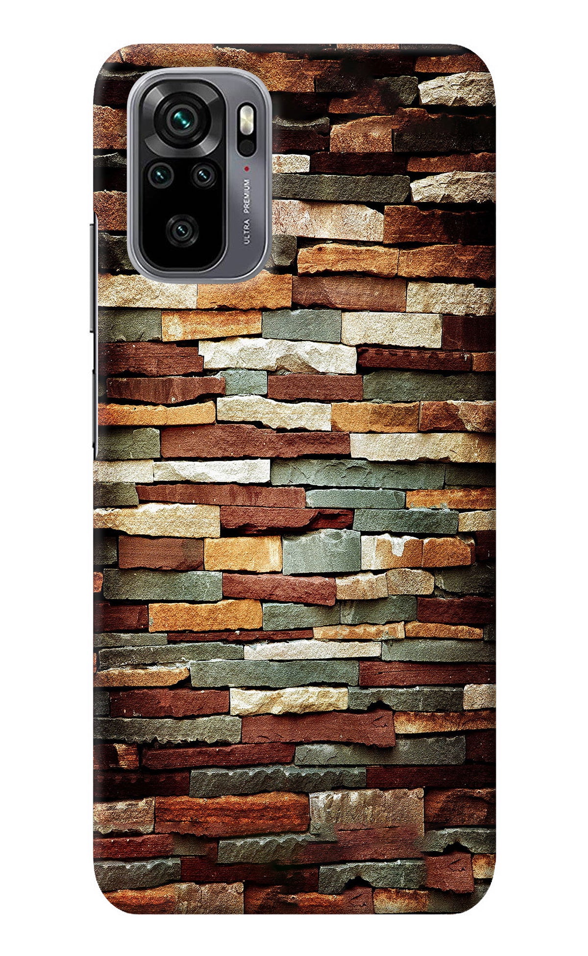 Bricks Pattern Redmi Note 10/10S Back Cover