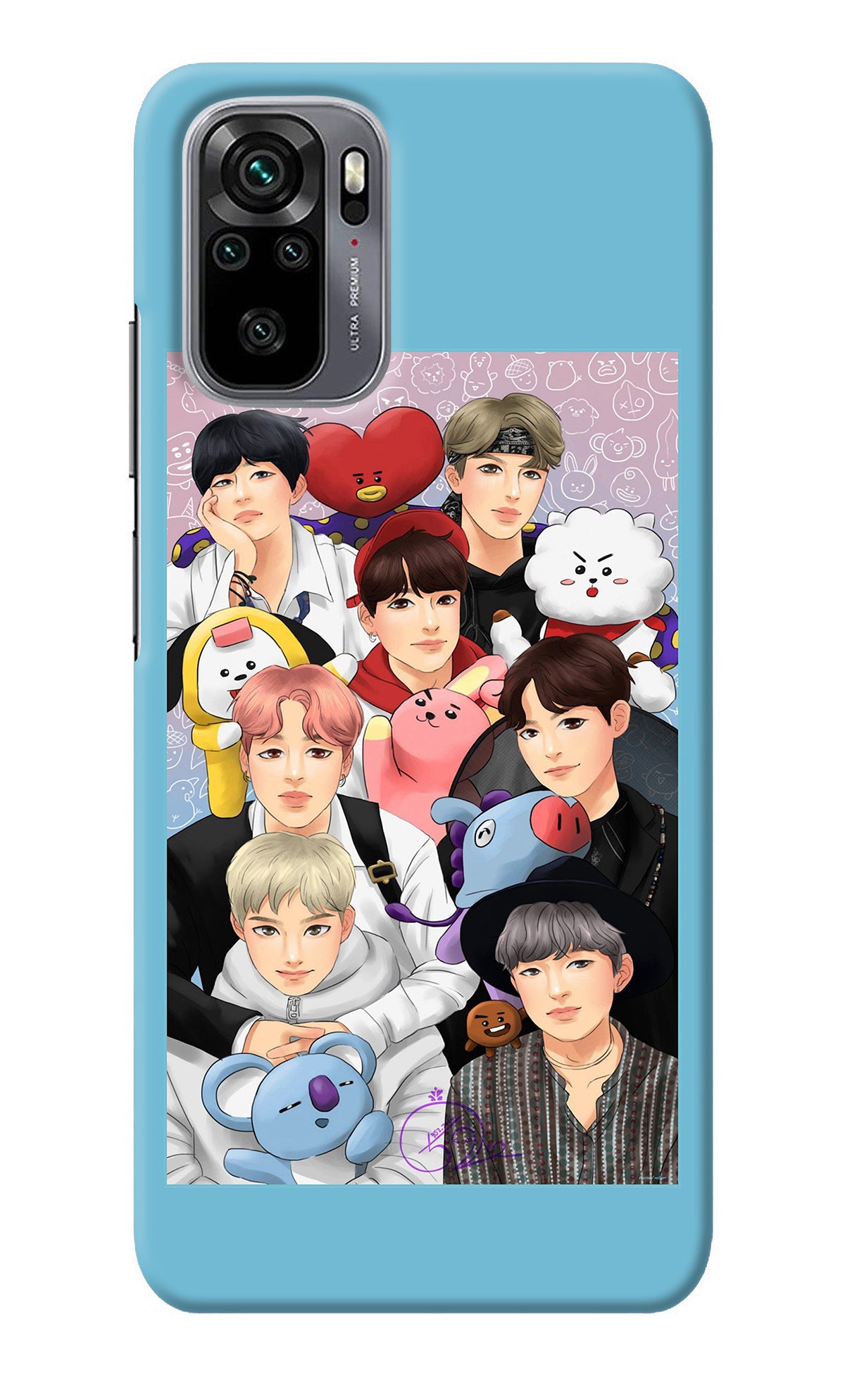 BTS with animals Redmi Note 10/10S Back Cover