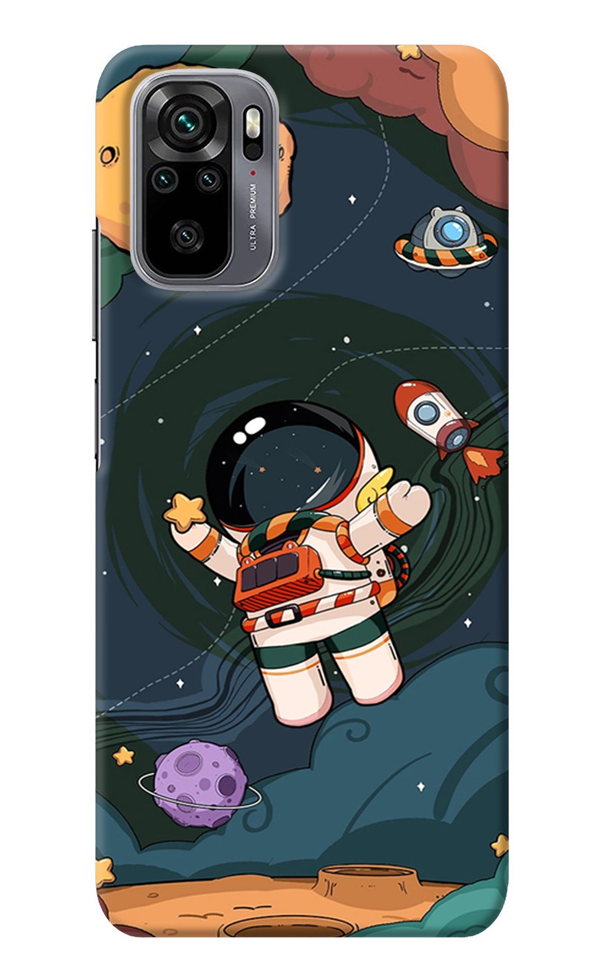 Cartoon Astronaut Redmi Note 10/10S Back Cover