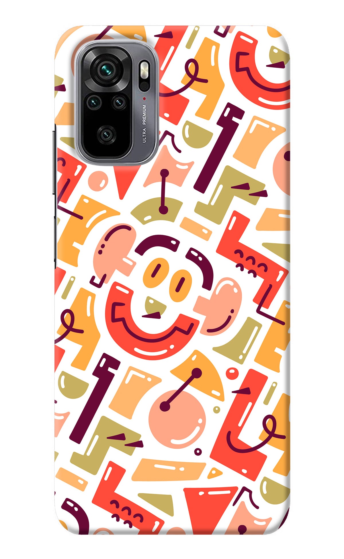 Doodle Pattern Redmi Note 10/10S Back Cover