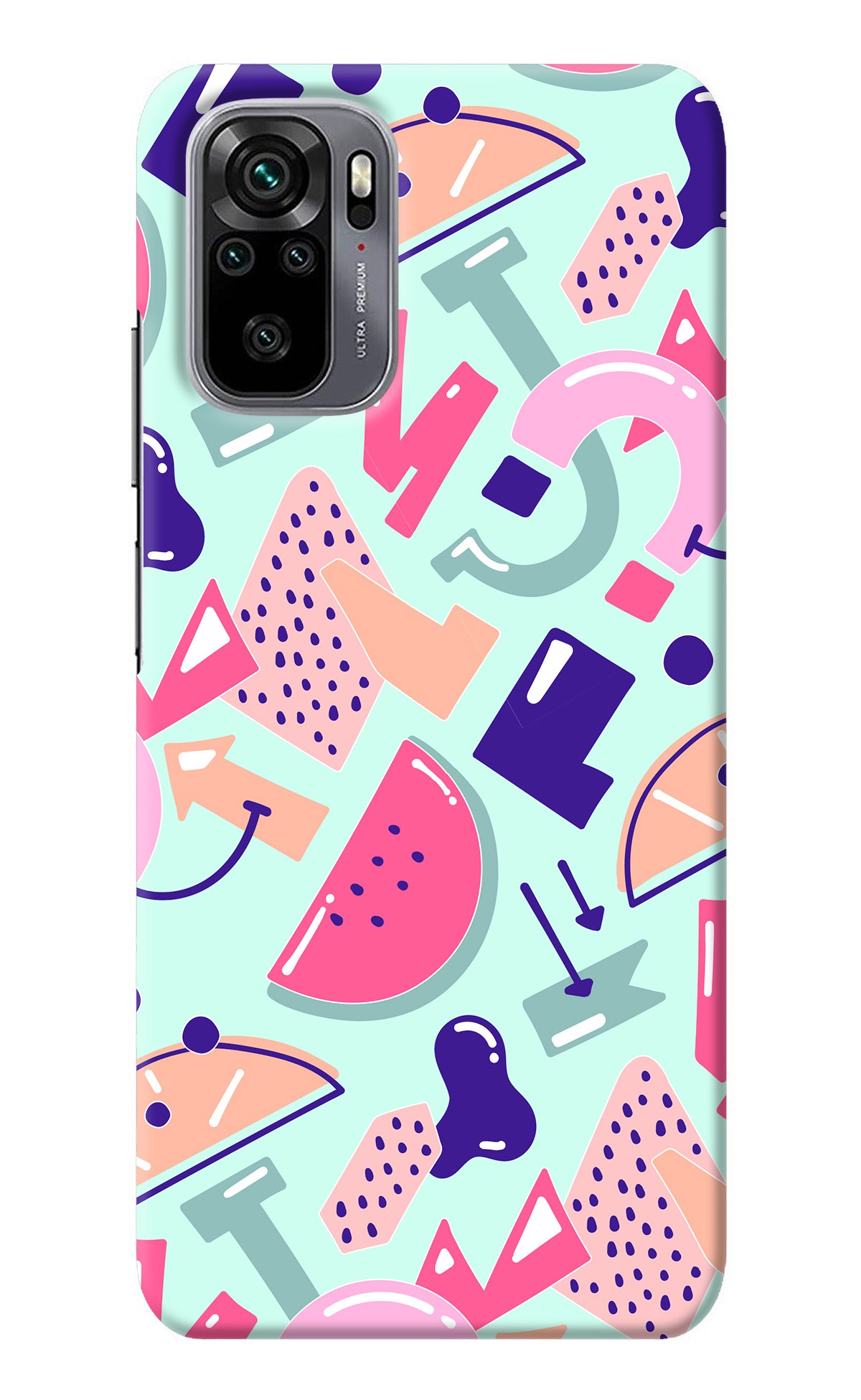 Doodle Pattern Redmi Note 10/10S Back Cover