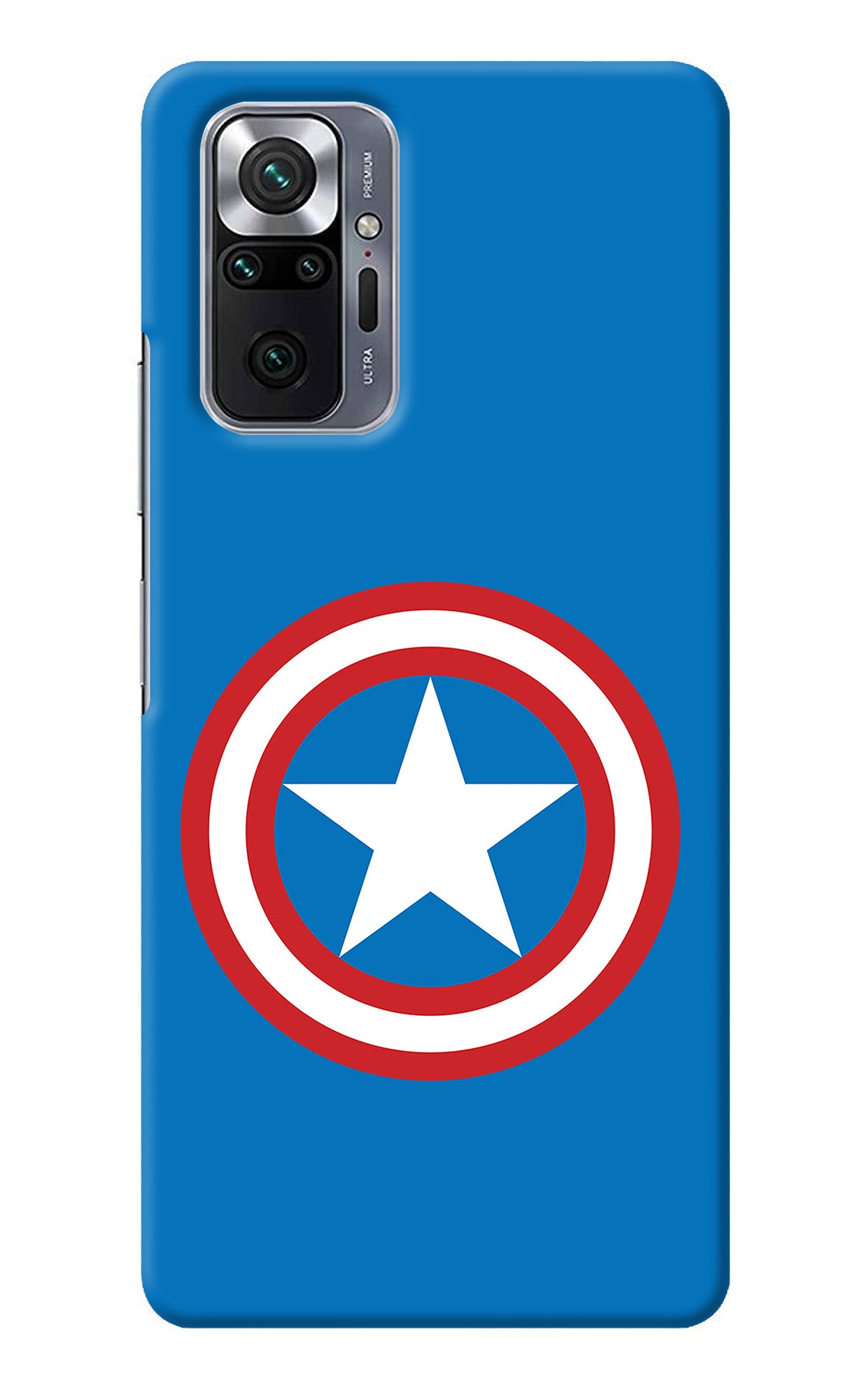 Captain America Logo Redmi Note 10 Pro Back Cover