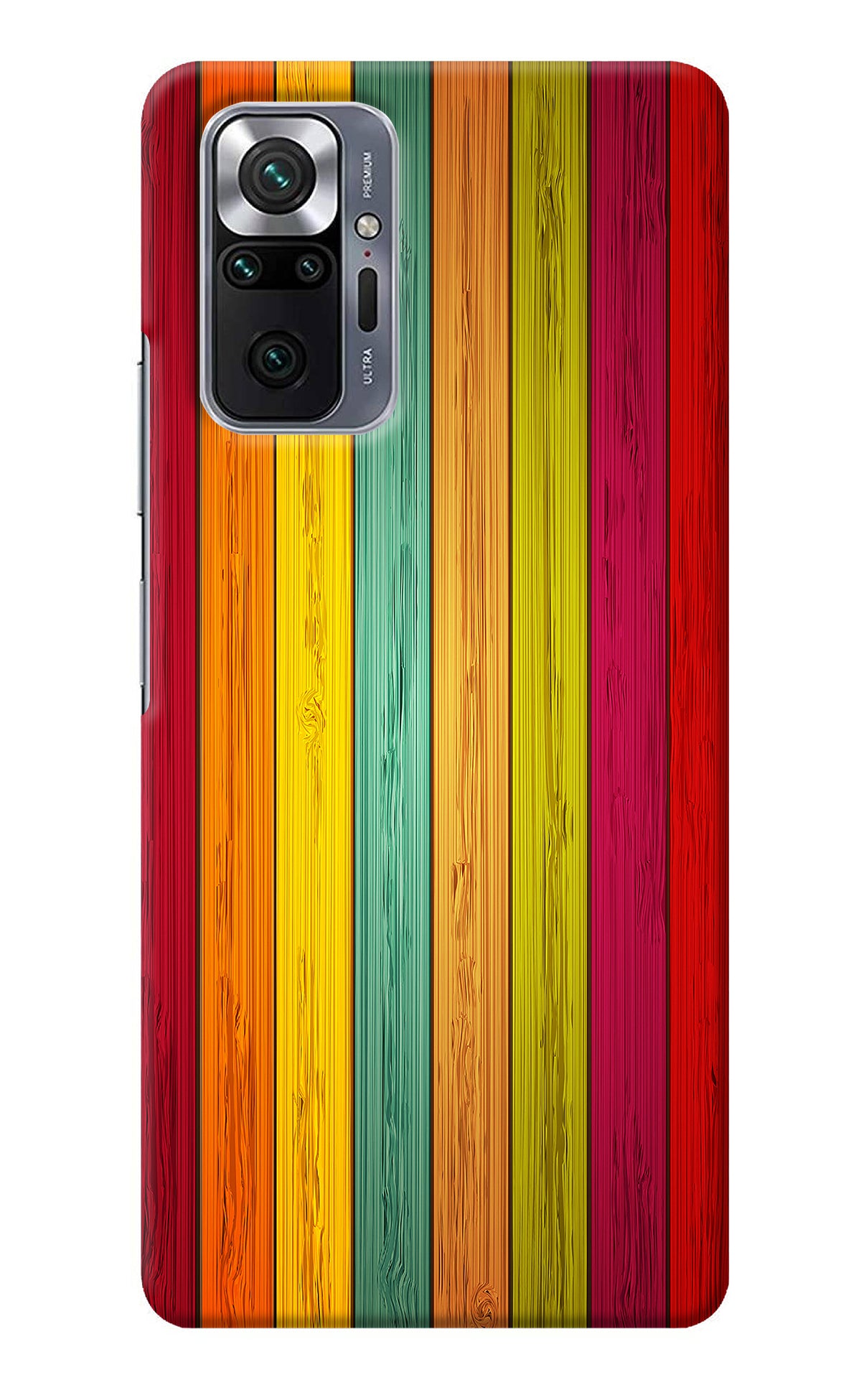 Multicolor Wooden Redmi Note 10 Pro Back Cover