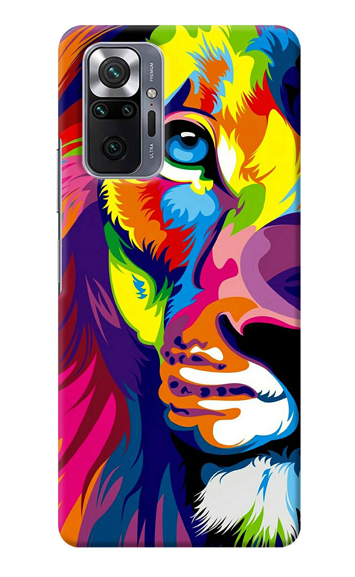 Lion Half Face Redmi Note 10 Pro Back Cover