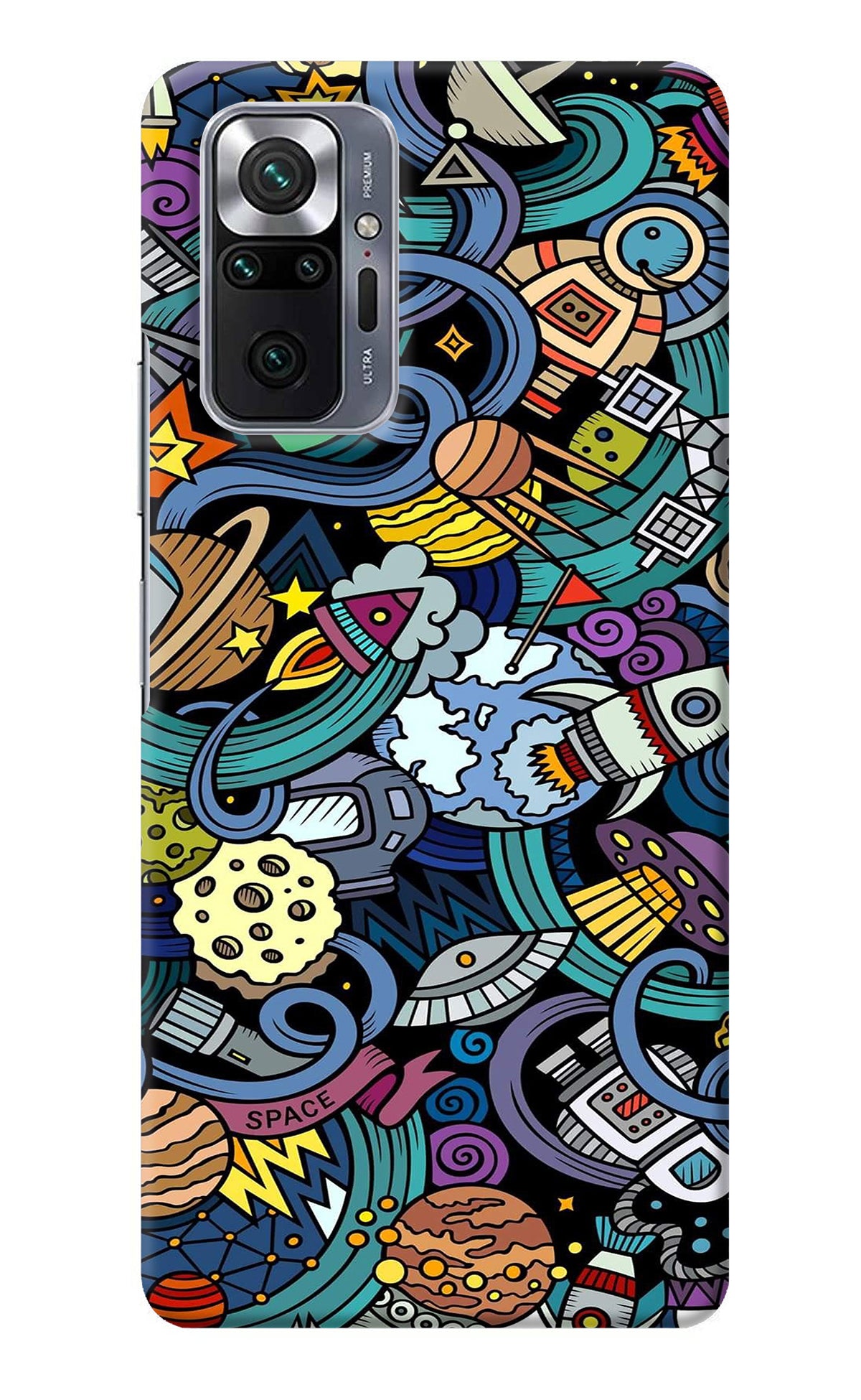 Space Abstract Redmi Note 10 Pro Back Cover