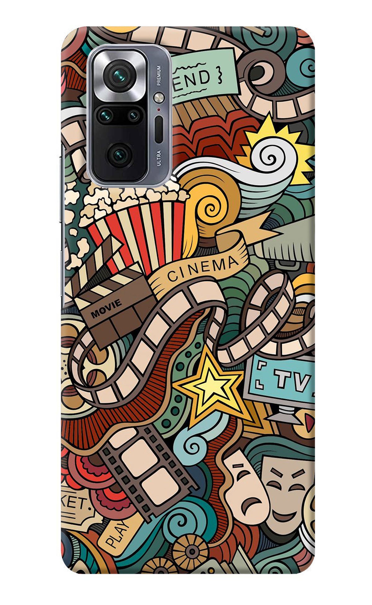 Cinema Abstract Redmi Note 10 Pro Back Cover