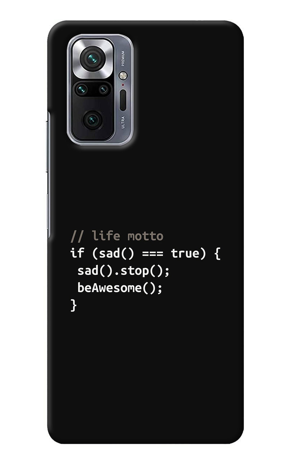 Life Motto Code Redmi Note 10 Pro Back Cover