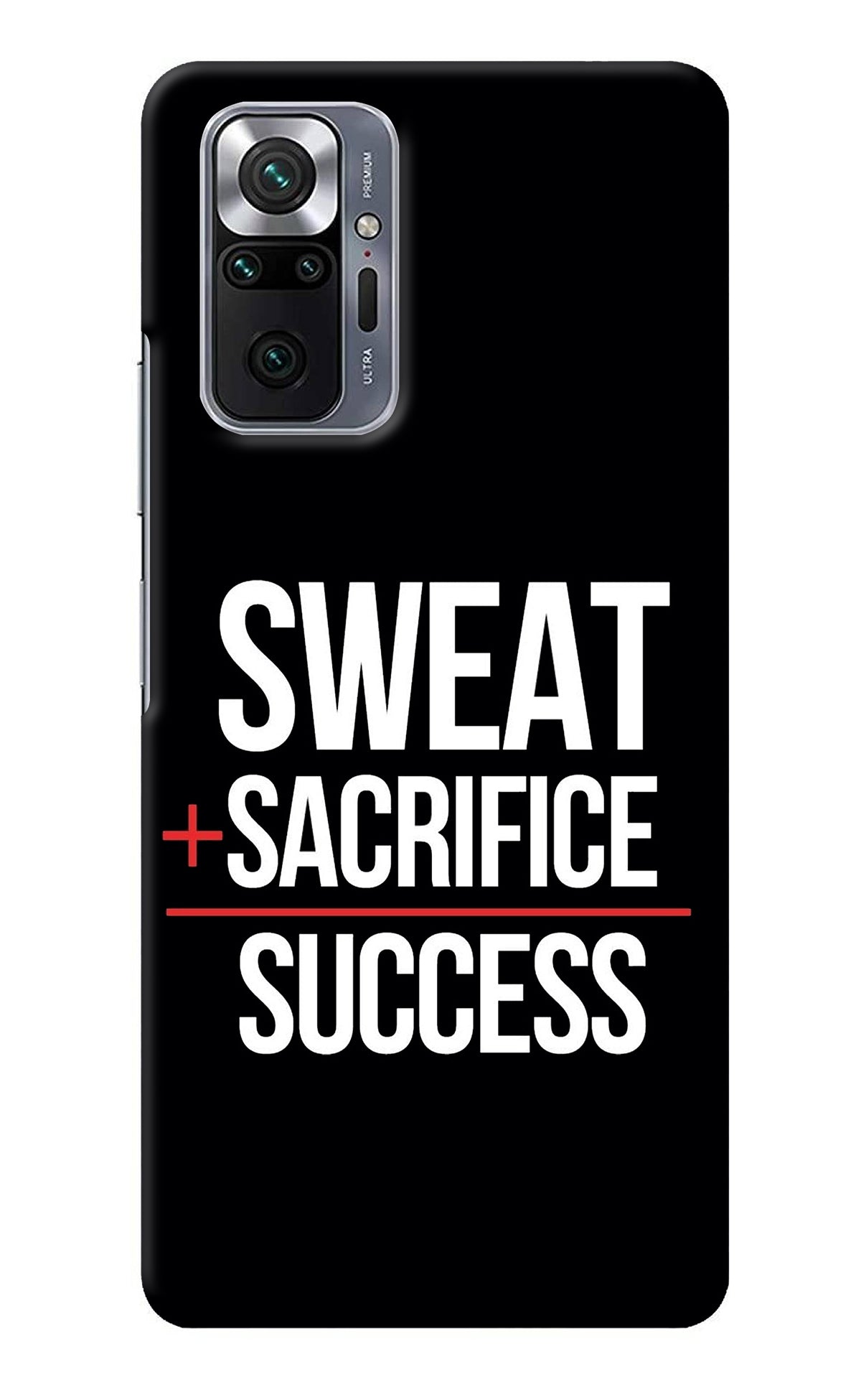 Sweat Sacrifice Success Redmi Note 10 Pro Back Cover