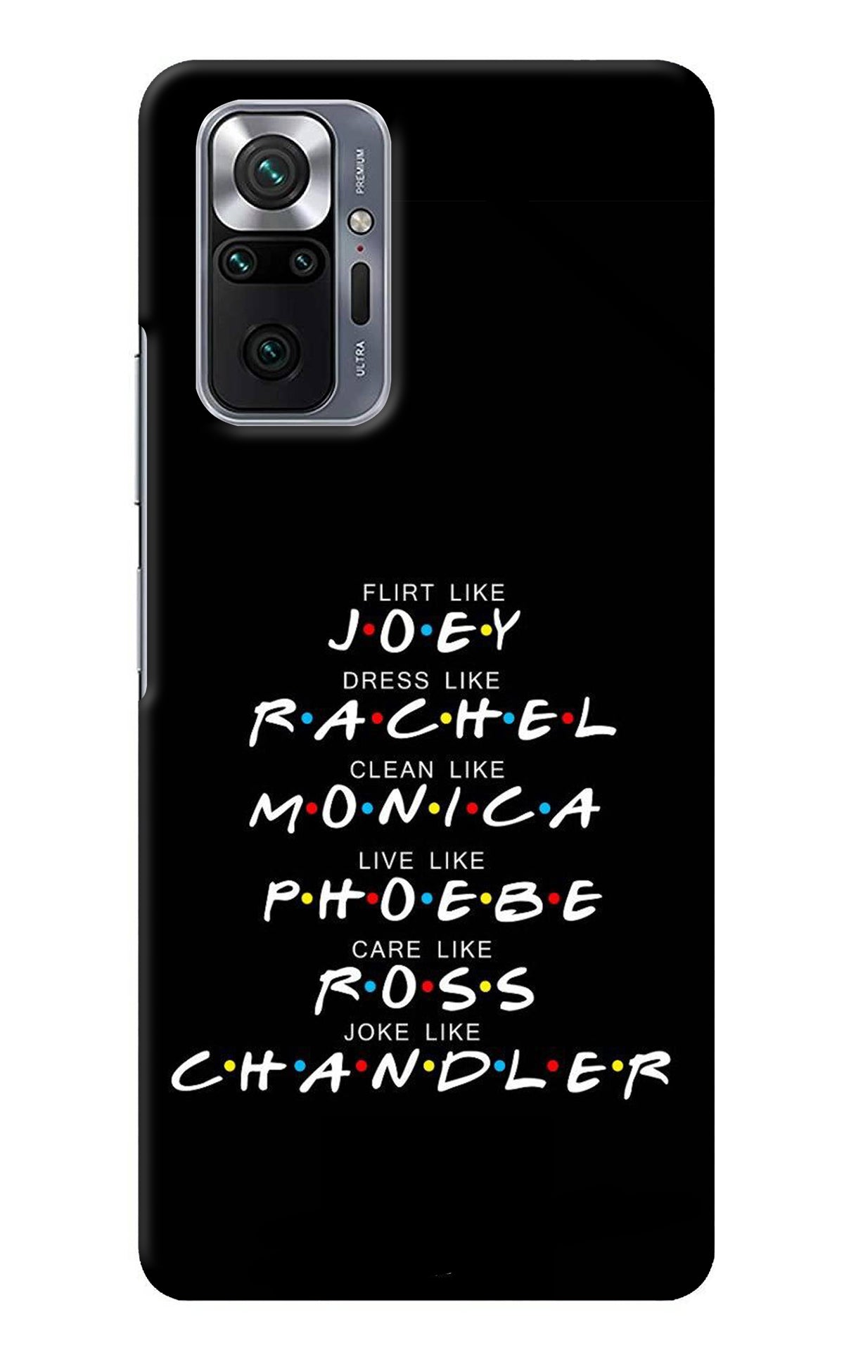 FRIENDS Character Redmi Note 10 Pro Back Cover