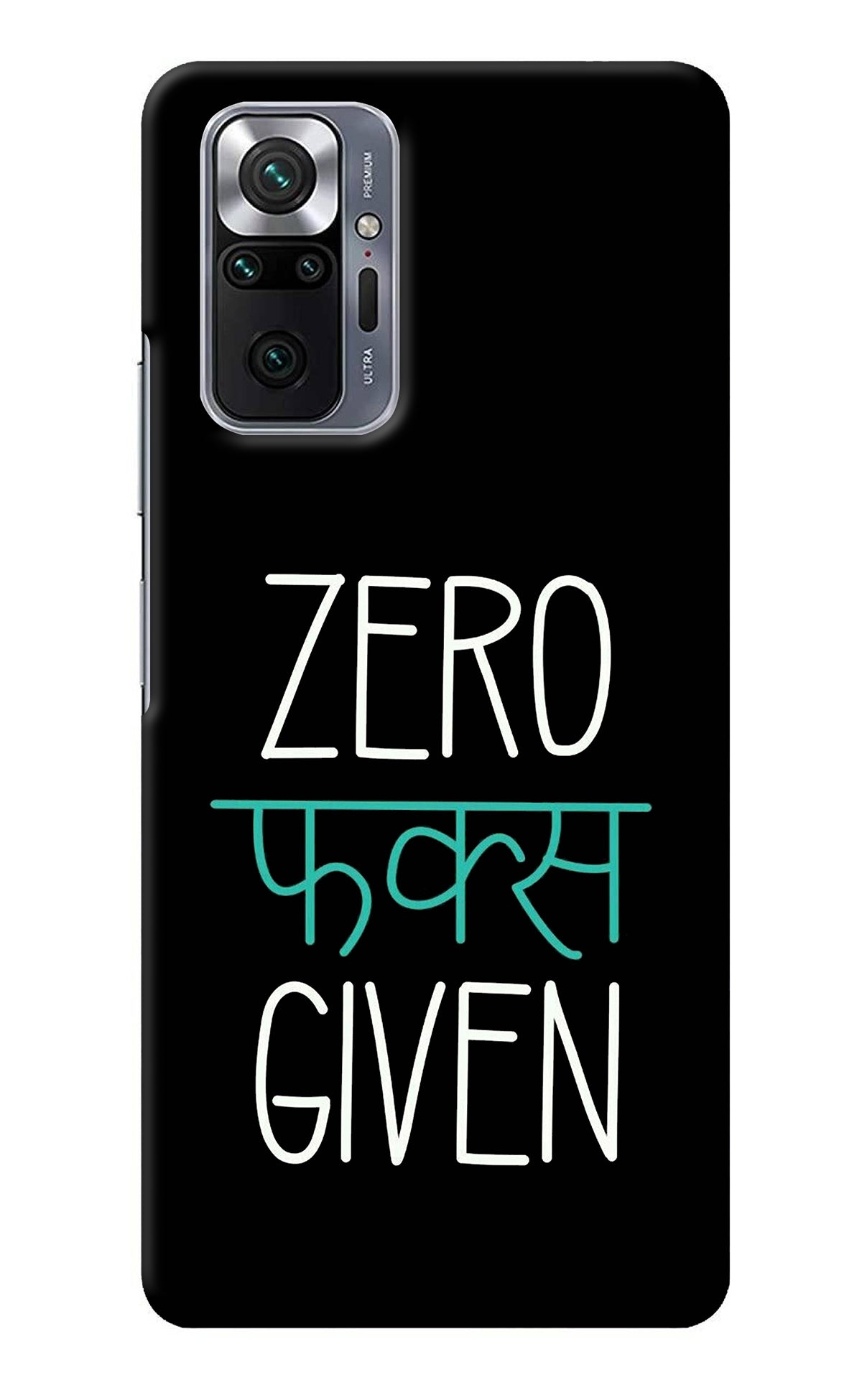 Zero Fucks Given Redmi Note 10 Pro Back Cover