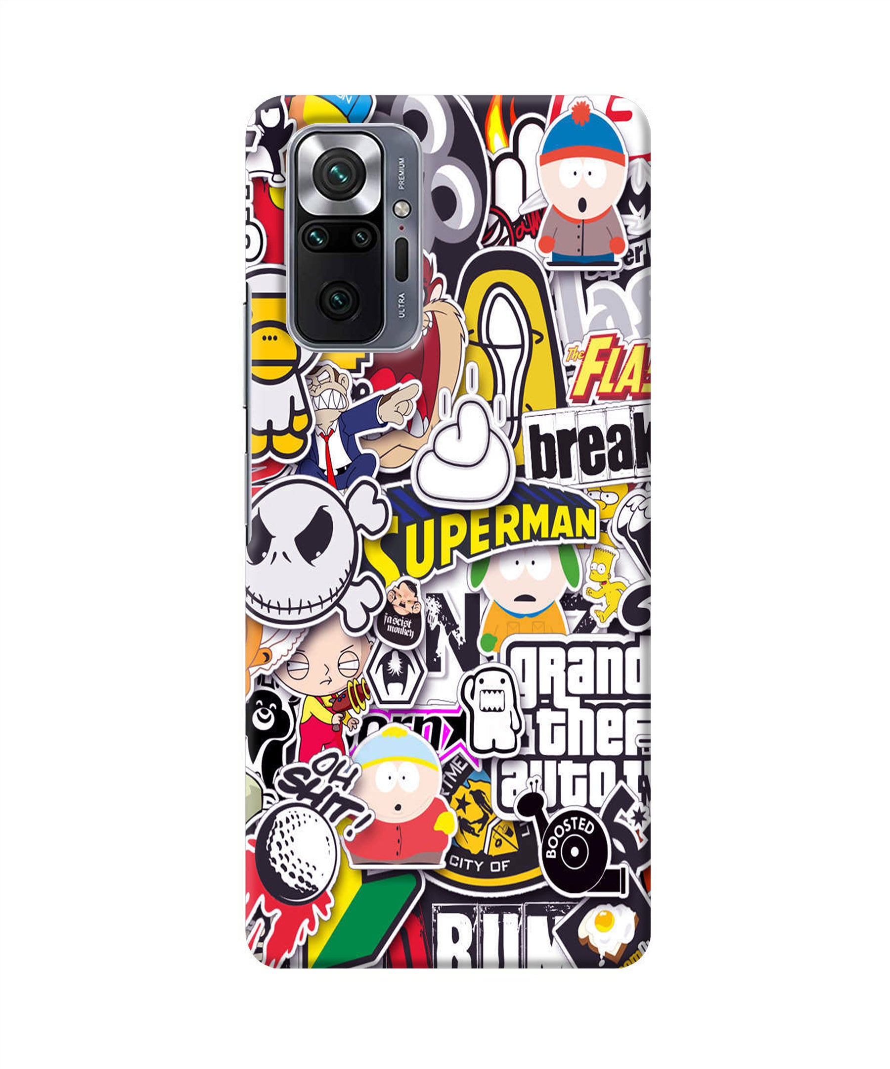 Sticker Bomb Redmi Note 10 Pro Back Cover